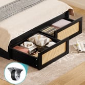 Hoxton Room Jerry Rattan Platform Bed