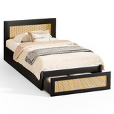 Hoxton Room Jerry Rattan Platform Bed