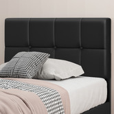 Hoxton Room Black Sylvie Faux Leather Gas Lift Storage Bed Frame with LED