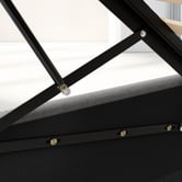 Hoxton Room Grey Alfie Gas Lift Storage Bed Frame with LED