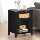 Hoxton Room Alira Rattan 1 Drawer Bedside Table