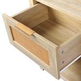 Hoxton Room Alira Rattan 1 Drawer Bedside Table