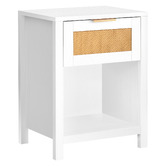 Hoxton Room Alira Rattan 1 Drawer Bedside Table