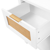 Hoxton Room Alira Rattan 1 Drawer Bedside Table