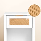 Hoxton Room Alira Rattan 1 Drawer Bedside Table