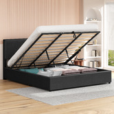 Hoxton Room Charcoal Macauley Gas Lift Bed Frame