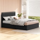 Hoxton Room Charcoal Macauley Gas Lift Bed Frame
