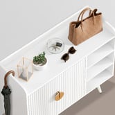 Hoxton Room Bexley Shoe Cabinet with Open Shelves