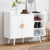 Hoxton Room Bexley Shoe Cabinet with Open Shelves