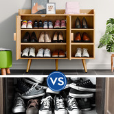 Hoxton Room Bexley Shoe Cabinet with Open Shelves
