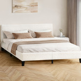 Hoxton Room White Kiana Boucle Bed