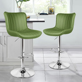 Hoxton Room Pettigrew Faux Leather Adjustable Bar Stools