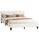 Hoxton Room White Kiana Boucle Bed
