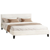 Hoxton Room White Kiana Boucle Bed