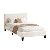Hoxton Room White Kiana Boucle Bed
