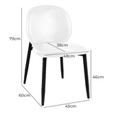Hoxton Room Dorado Faux Leather Dining Chairs