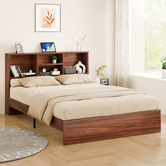 Hoxton Room Tommy Platform Bed with Bookcase Headboard