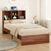 Hoxton Room Tommy Platform Bed with Bookcase Headboard