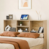 Hoxton Room Tommy Platform Bed with Bookcase Headboard