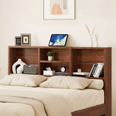 Hoxton Room Tommy Platform Bed with Bookcase Headboard