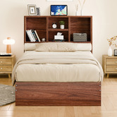 Hoxton Room Tommy Platform Bed with Bookcase Headboard