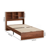 Hoxton Room Tommy Platform Bed with Bookcase Headboard