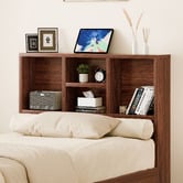 Hoxton Room Tommy Platform Bed with Bookcase Headboard