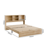 Hoxton Room Tommy Platform Bed with Bookcase Headboard