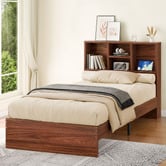 Hoxton Room Tommy Platform Bed with Bookcase Headboard
