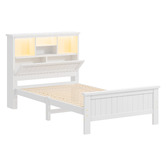 Hoxton Room Diaz Platform Bed with LED Storage Bedhead