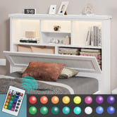 Hoxton Room Diaz Platform Bed with LED Storage Bedhead