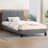 Hoxton Room Grey Cassandra Upholstered Bed