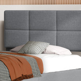 Hoxton Room Grey Cassandra Upholstered Bed