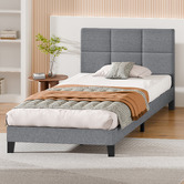 Hoxton Room Grey Cassandra Upholstered Bed