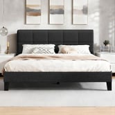 Hoxton Room Black Cassandra Upholstered Bed