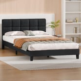 Hoxton Room Black Cassandra Upholstered Bed