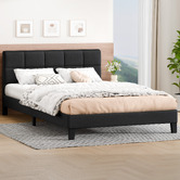 Hoxton Room Black Cassandra Upholstered Bed