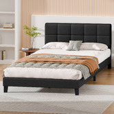 Hoxton Room Black Cassandra Upholstered Bed