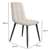 Hoxton Room Mira Chenille Dining Chairs