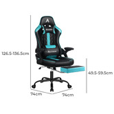 Hoxton Room Klinth Gaming &amp; Massage Chair with Footrest