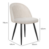 Hoxton Room Steffano Chenille Dining Chairs