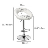 Hoxton Room Rose Boucle Adjustable Bar Stools