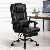Hoxton Room Marius PU Leather Executive Chair with Footrest