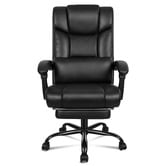 Hoxton Room Marius PU Leather Executive Chair with Footrest