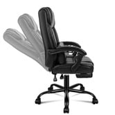 Hoxton Room Marius PU Leather Executive Chair with Footrest