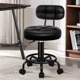 Hoxton Room Lora Faux Leather Salon Stool
