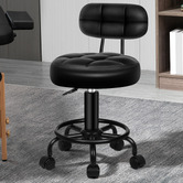 Hoxton Room Lora Faux Leather Salon Stool