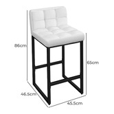 Hoxton Room 65cm Gunther Boucl&eacute; Counter Stools