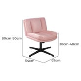 Hoxton Room Portham Velvet Office Chair