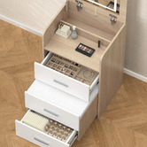 Hoxton Room 2 Piece Cassian LED Dressing Table &amp; Stool Set